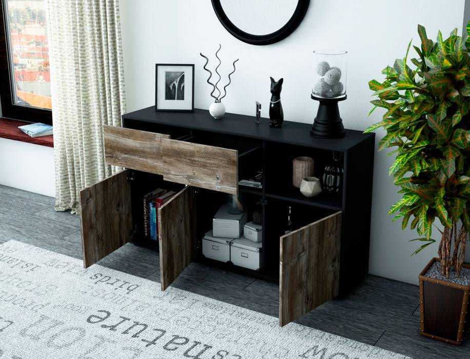 Stil Zeit Möbel Sideboard Dorotea, Eiche (136x79x35cm) Rabatte dieses Monats