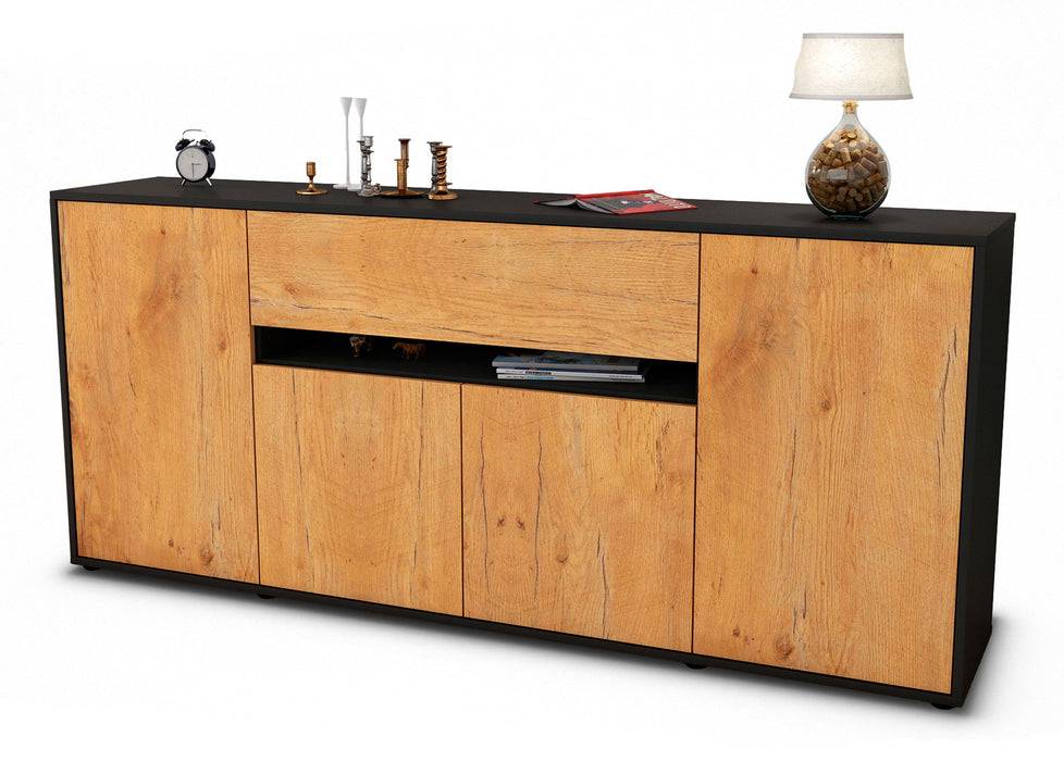 Stil Zeit Möbel Sideboard Flavia, Eiche (180x79x35cm)