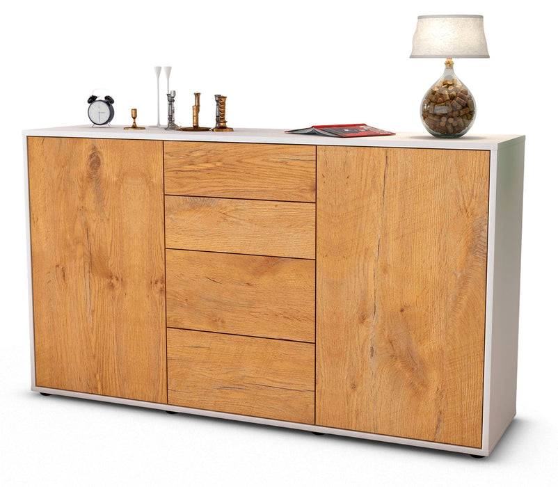Stil Zeit Möbel Sideboard Donna, Eiche (136x79x35cm)