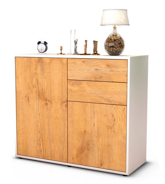 Stil Zeit Möbel Sideboard Chantal, Eiche (92x79x35cm)