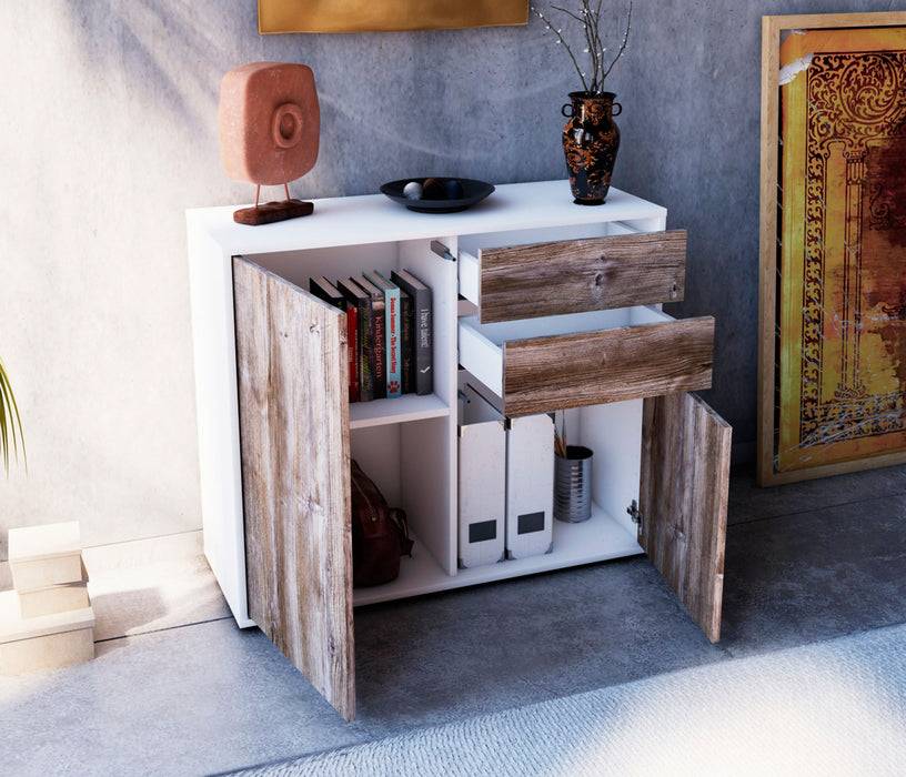 Stil Zeit Möbel Sideboard Chantal, Eiche (92x79x35cm) Rabatt