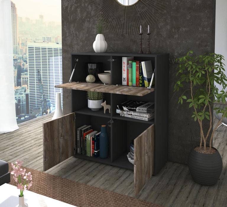Stil Zeit Möbel Highboard Katyna ,Zeder (92x108x35cm) Muttertagsangebot