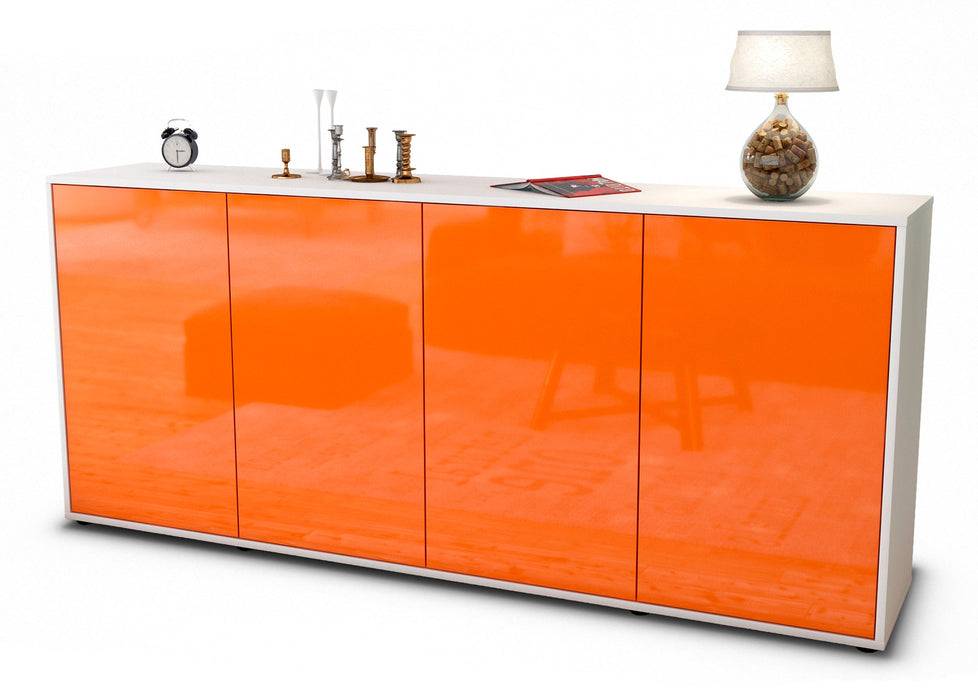 Stil Zeit Möbel Sideboard Elana, Orange (180x79x35cm)