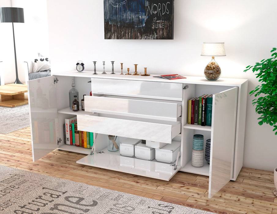 Stil Zeit Möbel Sideboard Eleni, Weiß (180x79x35cm) Jubiläumsangebot