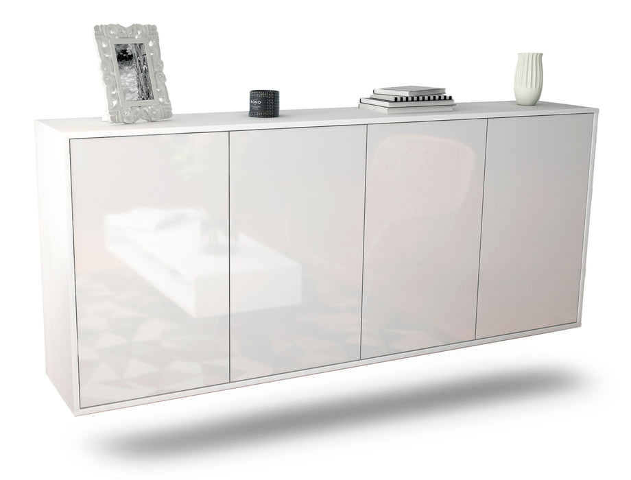 Stil Zeit Möbel Sideboard Lakewood, Weiß, hängend (180x79x35cm)