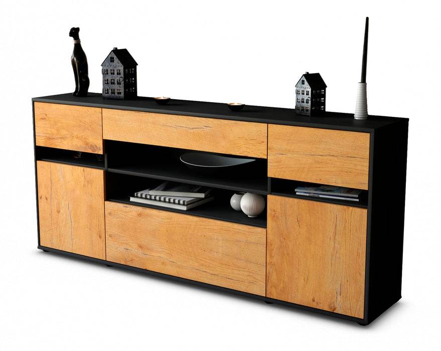 Stil Zeit Möbel Sideboard Gina, Eiche (180x79x35cm)