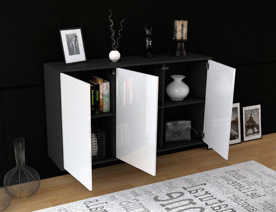 Stil Zeit Möbel Sideboard Chattanooga, Grau, hängend (136x79x35cm) Tägliche Deals