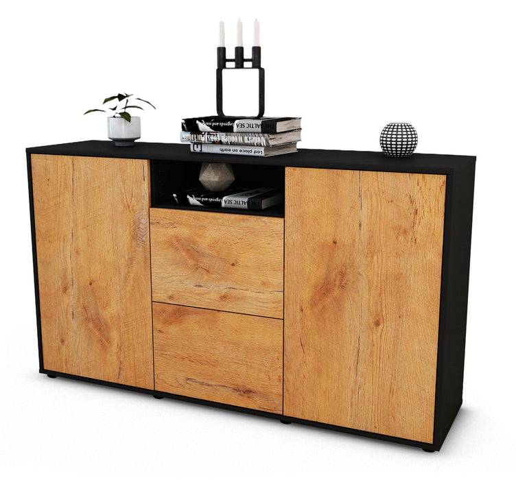 Stil Zeit Möbel Sideboard Dimphi, Eiche (136x79x35cm)