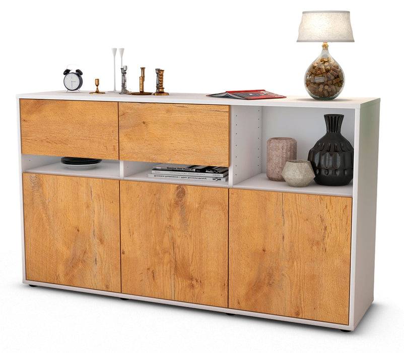 Stil Zeit Möbel Sideboard Dorotea, Eiche (136x79x35cm)
