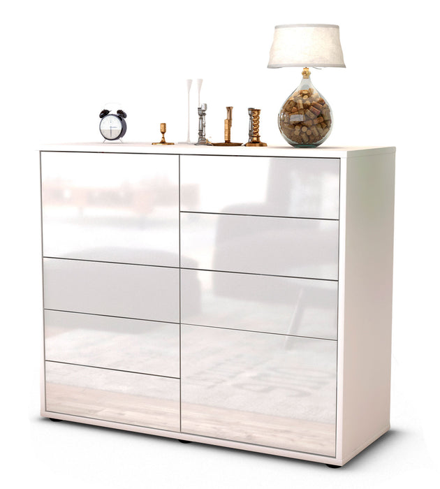 Stil Zeit Möbel Sideboard Clarissa, Weiß (92x79x35cm)