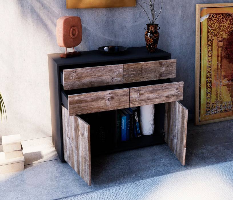 Stil Zeit Möbel Sideboard Celia, Eiche (92x79x35cm) Letzter Tag