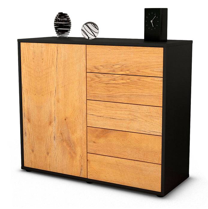 Stil Zeit Möbel Sideboard Cecilia, Eiche (92x79x35cm)
