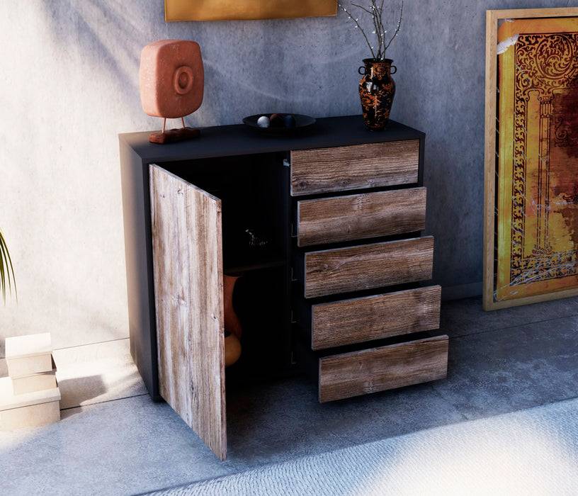 Stil Zeit Möbel Sideboard Cecilia, Eiche (92x79x35cm) Zeitbegrenzte Promotion