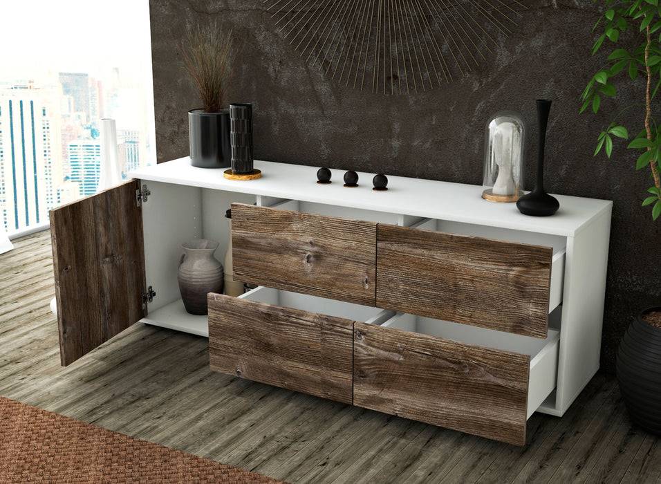 Stil Zeit Möbel Lowboard Aloisia, Eiche (136x49x35cm) Bis zu 60% Rabatt