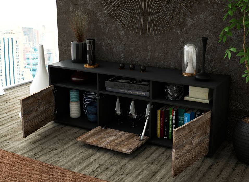 Stil Zeit Möbel Lowboard Andrina, Eiche (136x49x35cm) Bis zu 65% Rabatt