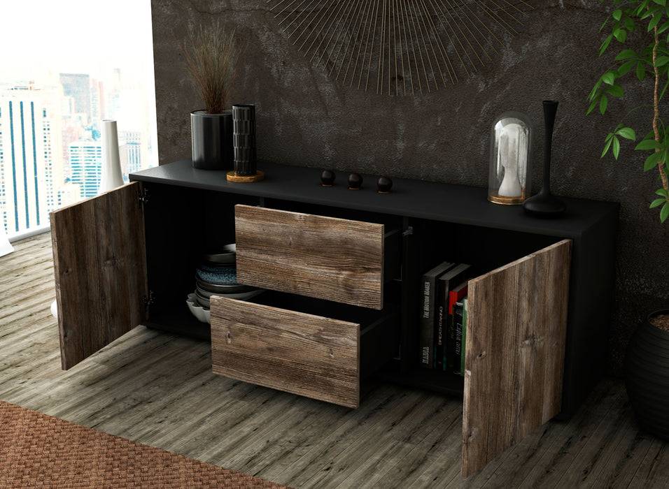 Stil Zeit Möbel Lowboard Alma, Eiche (136x49x35cm) Bis zu 55% Rabatt