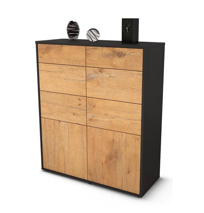 Stil Zeit Möbel Highboard Katia ,Eiche (92x108x35cm)
