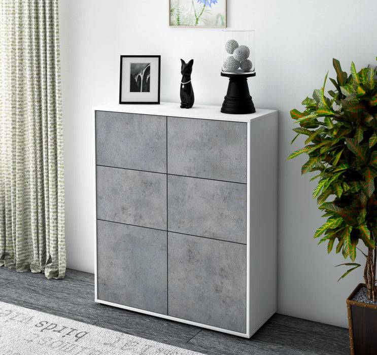 Stil Zeit Möbel Highboard Julietta ,Beton (92x108x35cm) Speichern exportieren