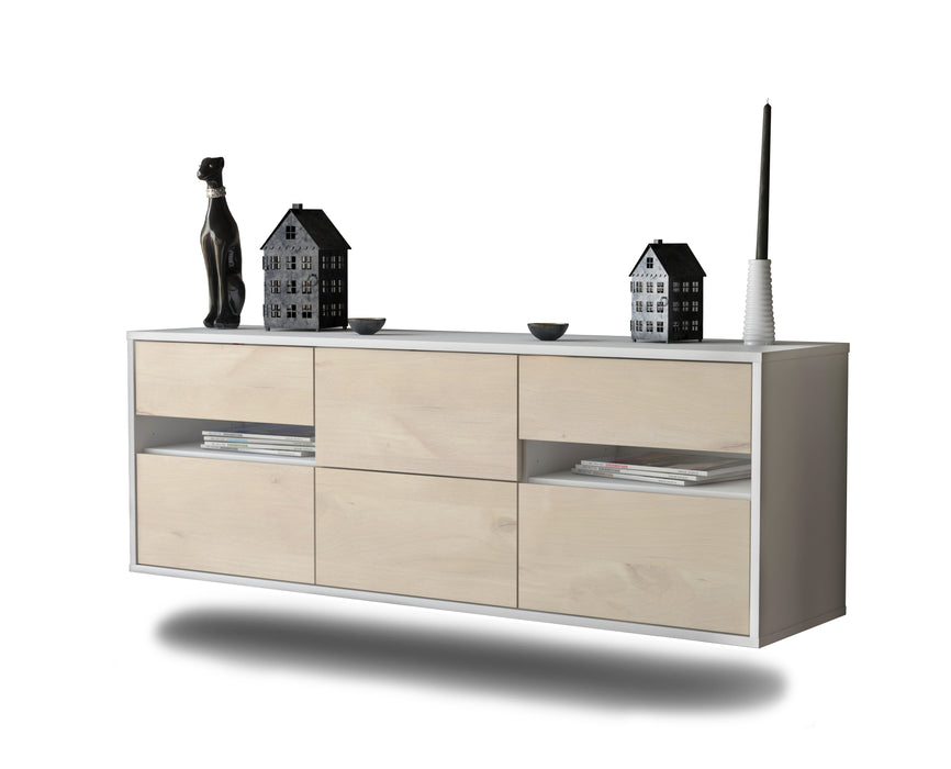Stil Zeit Möbel Lowboard Sacramento, Zeder, hängend (136x49x35cm)