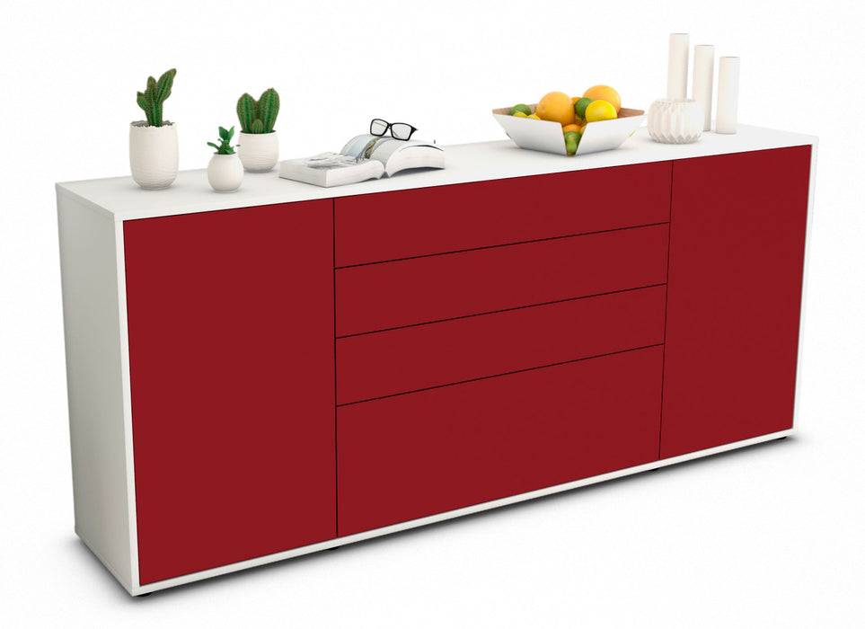 Stil Zeit Möbel Sideboard Eleni, Bordeaux (180x79x35cm)