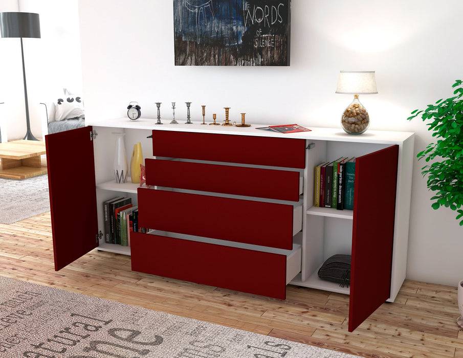 Stil Zeit Möbel Sideboard Elettra, Türkis (180x79x35cm) Fabrikverkauf