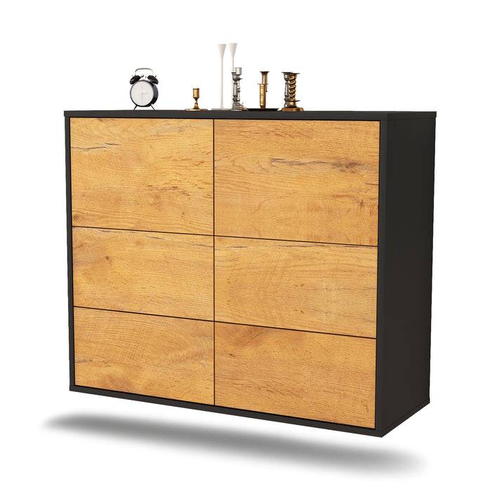 Stil Zeit Möbel Sideboard Worcester, Eiche, hängend (92x79x35cm)
