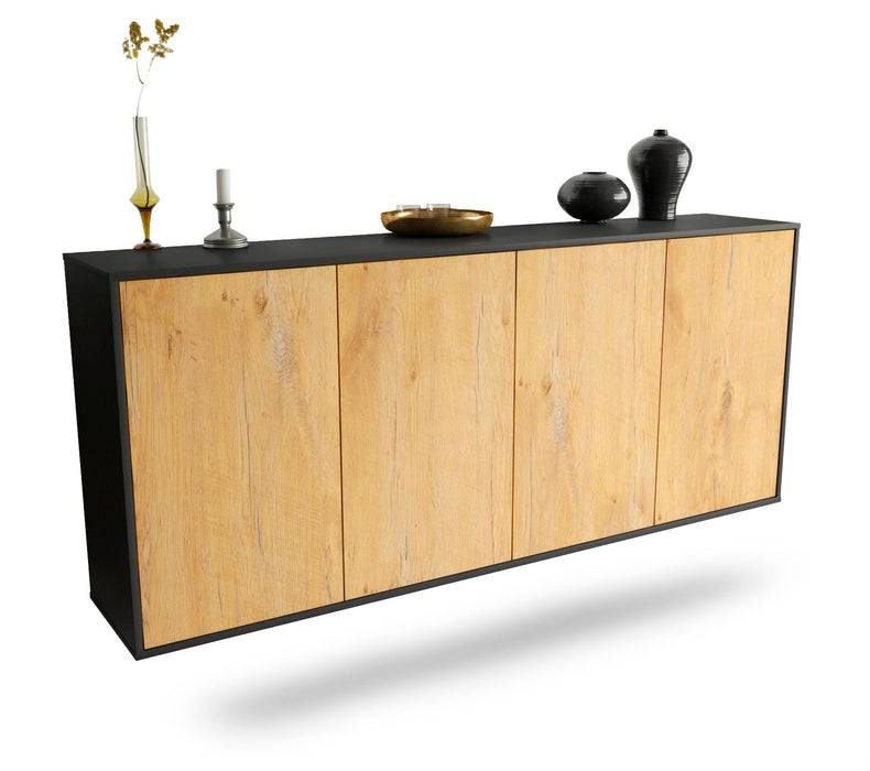 Stil Zeit Möbel Sideboard Lakewood, Eiche, hängend (180x79x35cm)