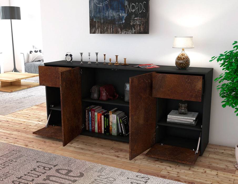 Stil Zeit Möbel Sideboard Gaia, Rost (180x79x35cm) Jubiläumsangebot