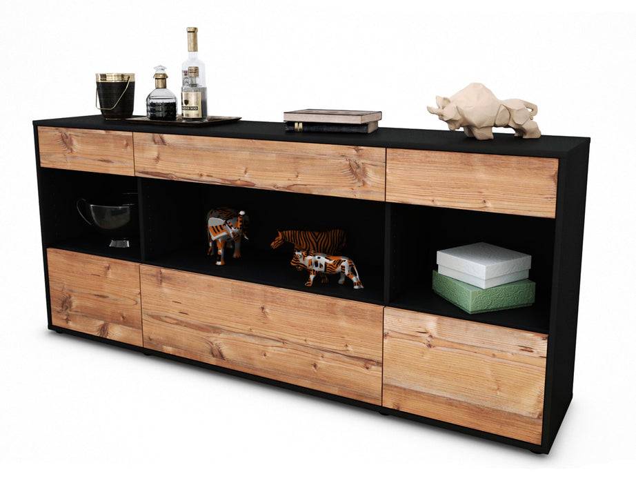 Stil Zeit Möbel Sideboard Fabiana, Pinie (180x79x35cm)