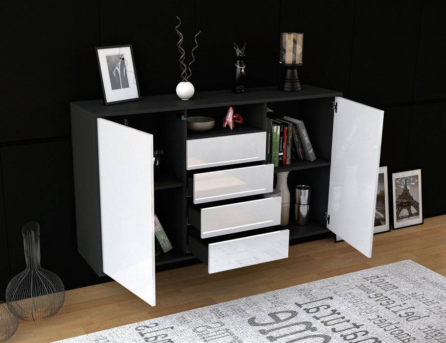 Stil Zeit Möbel Sideboard Eugene, Grün, hängend (136x79x35cm) Sonderangebote