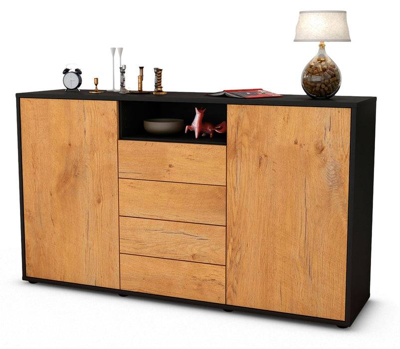 Stil Zeit Möbel Sideboard Donnice, Eiche (136x79x35cm)
