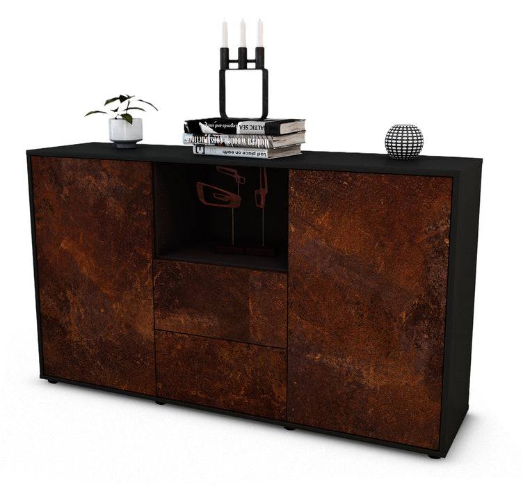Stil Zeit Möbel Sideboard Donika, Rost (136x79x35cm)