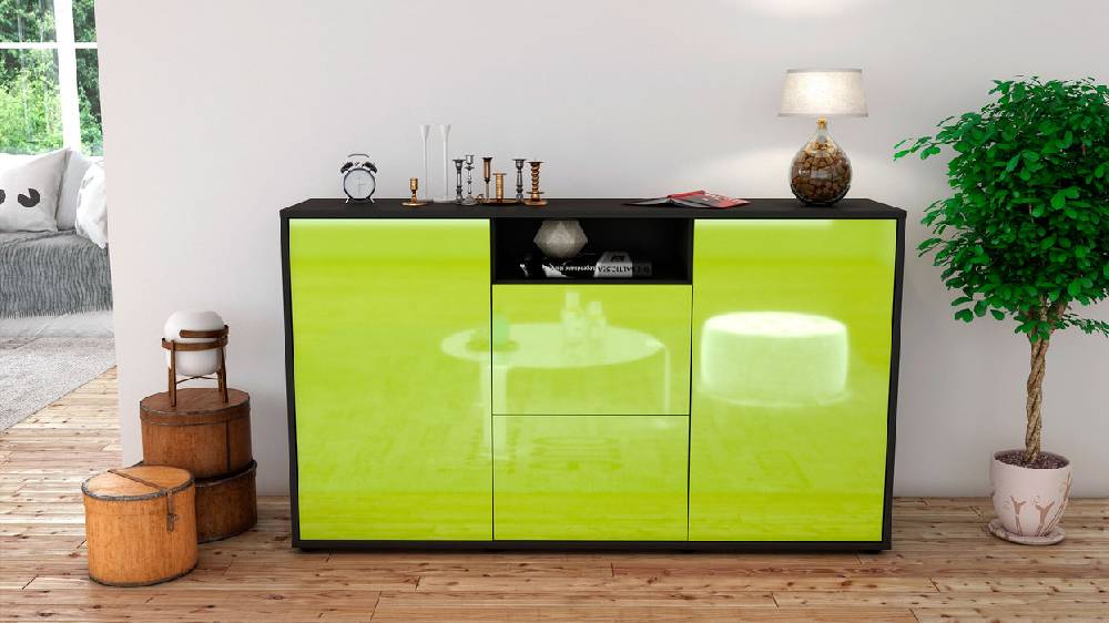 Stil Zeit Möbel Sideboard Dimphi, Grün (136x79x35cm) JETZT KAUFEN