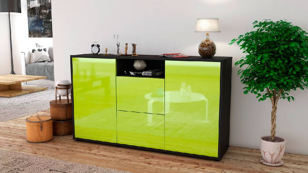 Stil Zeit Möbel Sideboard Dimphi, Grün (136x79x35cm) JETZT KAUFEN