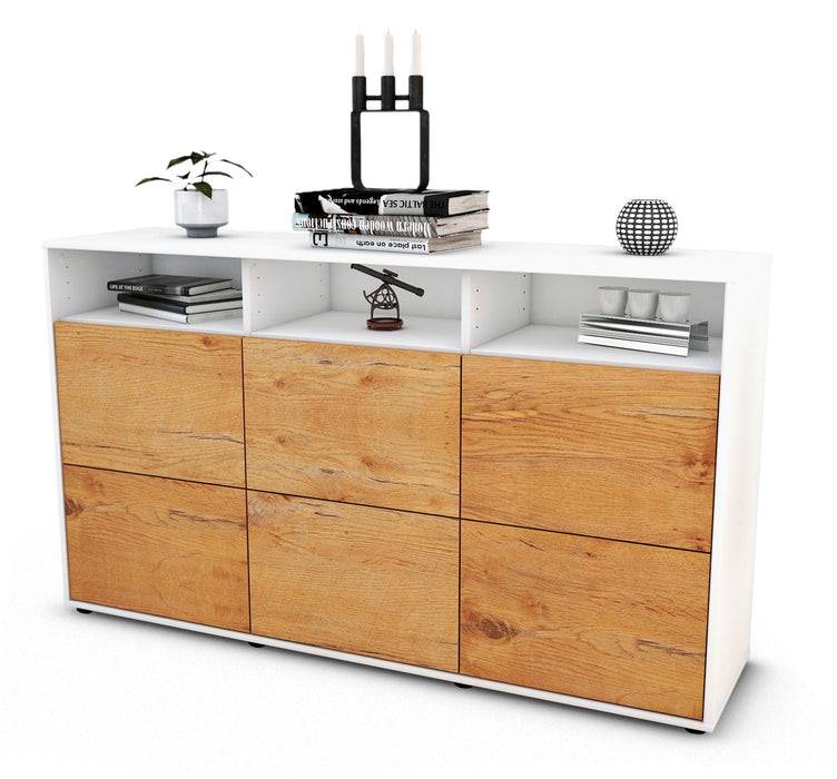 Stil Zeit Möbel Sideboard Dilara, Eiche (136x79x35cm)