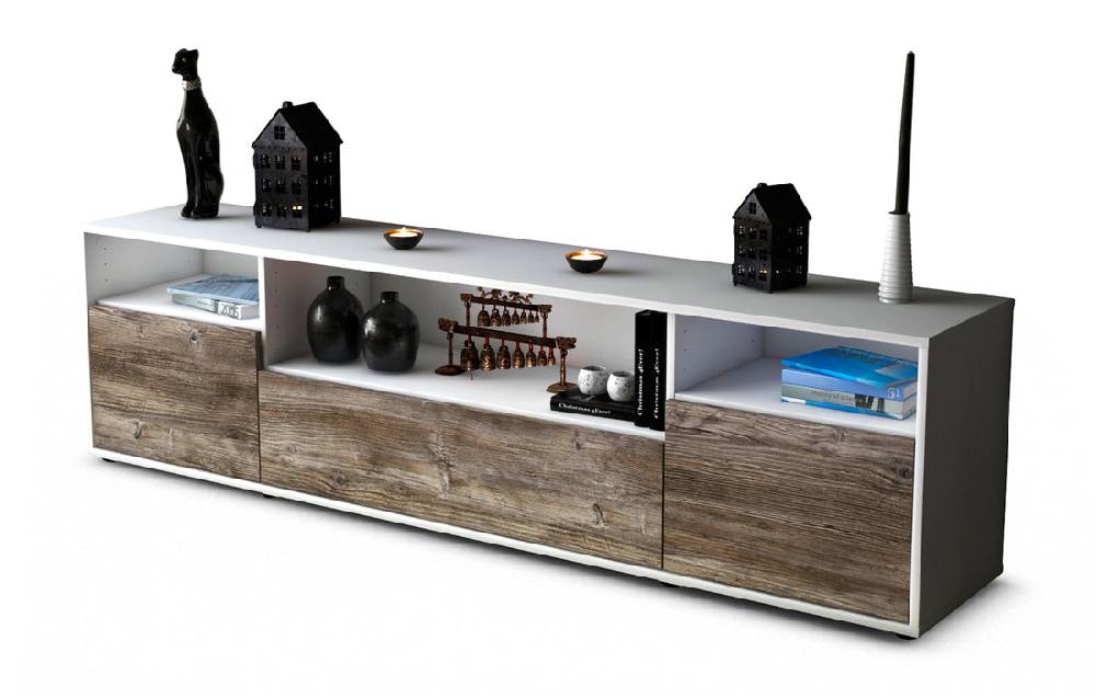 Stil Zeit Möbel Lowboard Bionda, Treibholz (180x49x35cm)