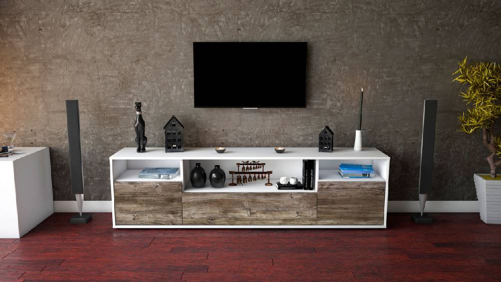 Stil Zeit Möbel Lowboard Bionda, Treibholz (180x49x35cm) Bis zu 60% Rabatt
