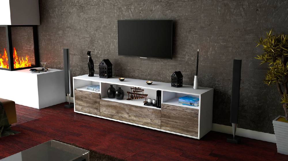 Stil Zeit Möbel Lowboard Bionda, Treibholz (180x49x35cm) Bis zu 60% Rabatt