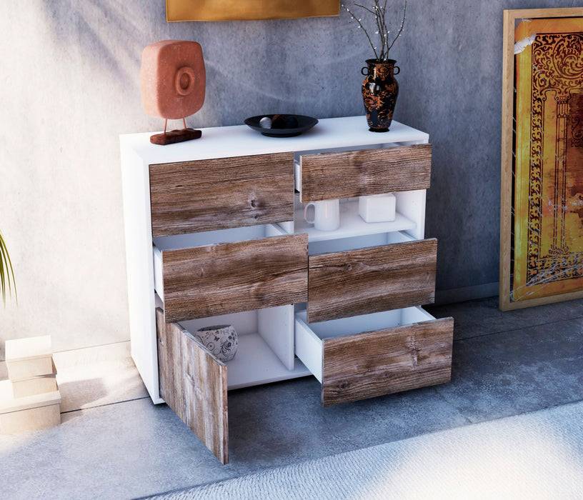 Stil Zeit Möbel Sideboard Dariella, Treibholz (92x79x35cm) Begrenzt auf 3 Tage