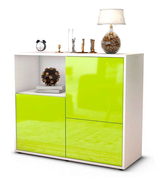 Stil Zeit Möbel Sideboard Carina, Grün (92x79x35cm)