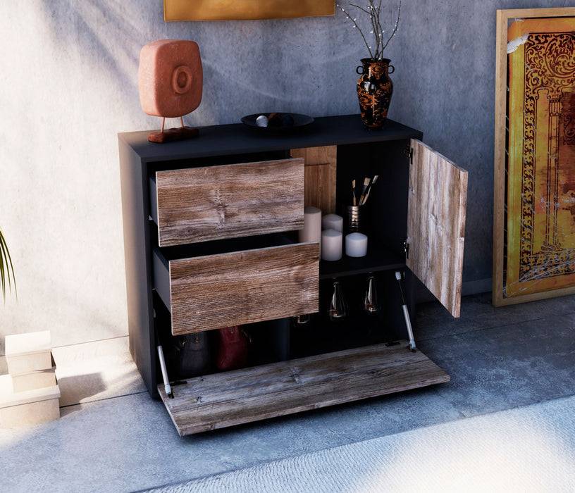 Stil Zeit Möbel Sideboard Deanna, Eiche (92x79x35cm) Rabatte dieses Monats