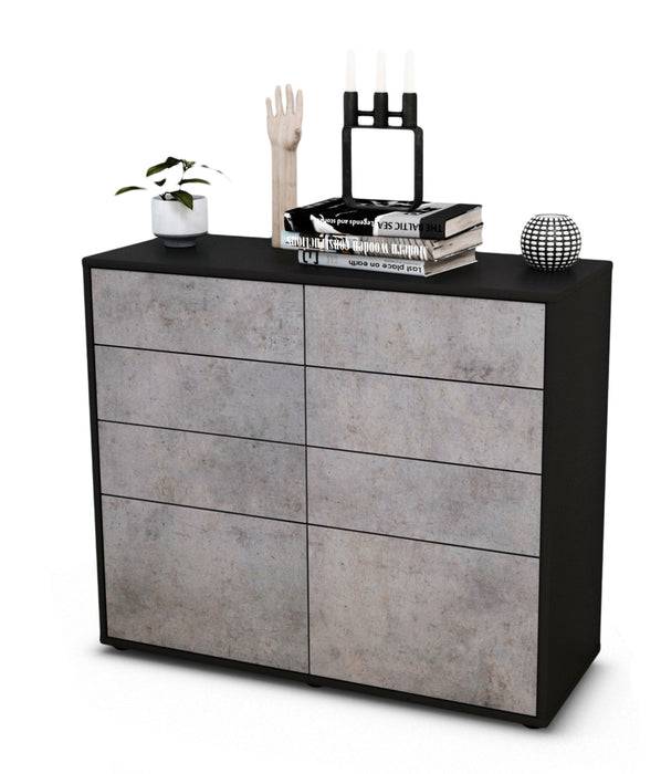 Stil Zeit Möbel Sideboard Celeste, Beton (92x79x35cm)
