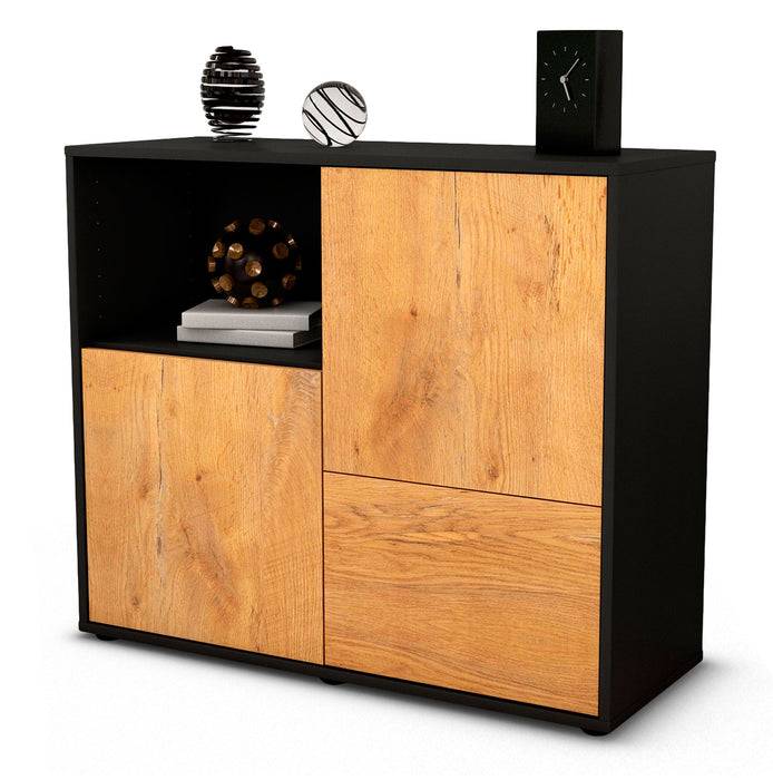 Stil Zeit Möbel Sideboard Carina, Eiche (92x79x35cm)