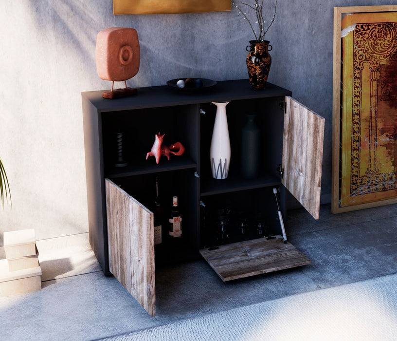 Stil Zeit Möbel Sideboard Carina, Eiche (92x79x35cm) Outlet