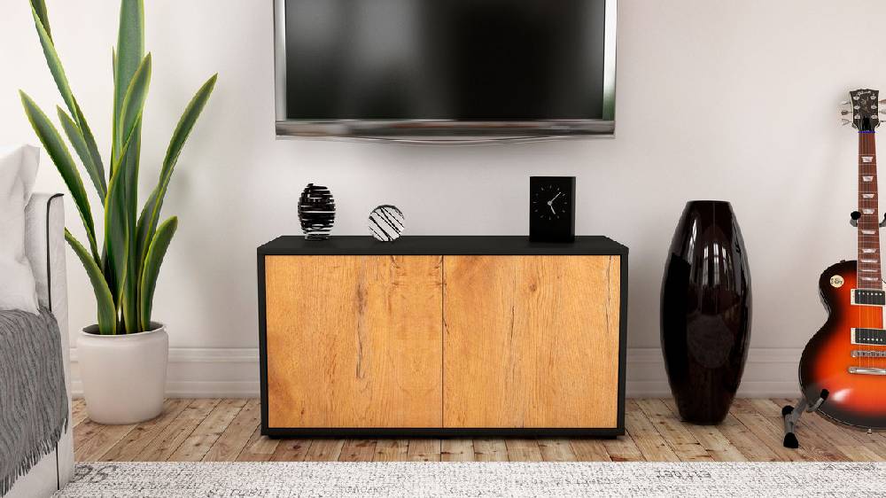 Stil Zeit Möbel Lowboard Ada, Eiche (92x49x35cm) Fabrikverkauf