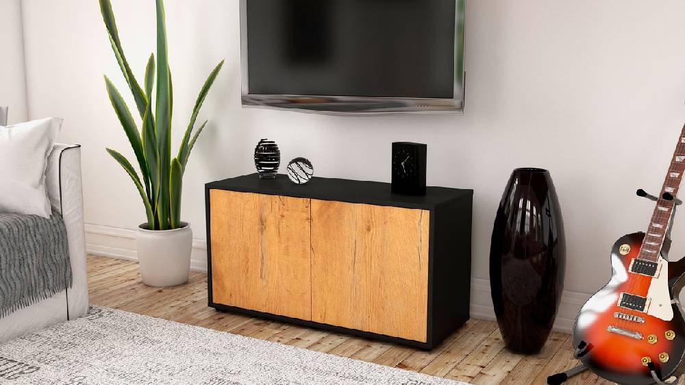 Stil Zeit Möbel Lowboard Ada, Eiche (92x49x35cm) Fabrikverkauf