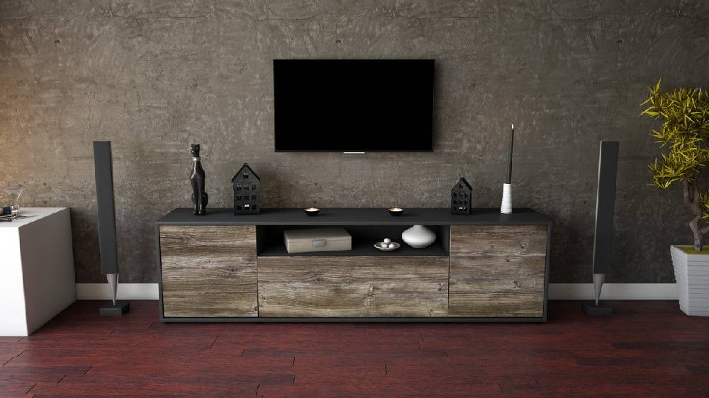 Stil Zeit Möbel Lowboard Bernadetta, Treibholz (180x49x35cm) Limitierter Zeitrabatt