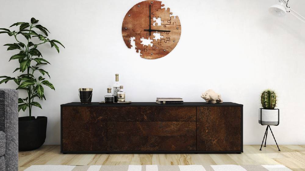 Stil Zeit Möbel Lowboard Ariella, Rost (180x49x35cm) Online Shopping