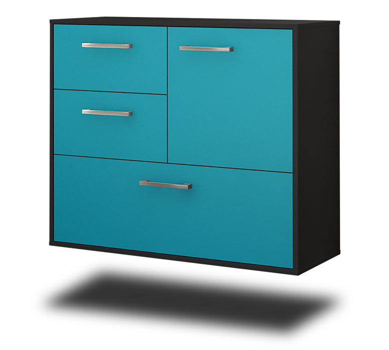 Stil Zeit Möbel Sideboard Rancho Cucamonga, Java, hängend mit Griffen (92x79x35cm)