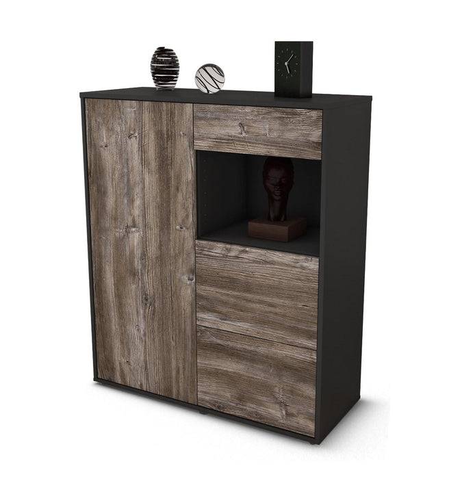 Stil Zeit Möbel Highboard Lucia ,Treibholz (92x108x35cm)